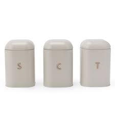 Salter Tea, Coffee, and Sugar Canisters Set