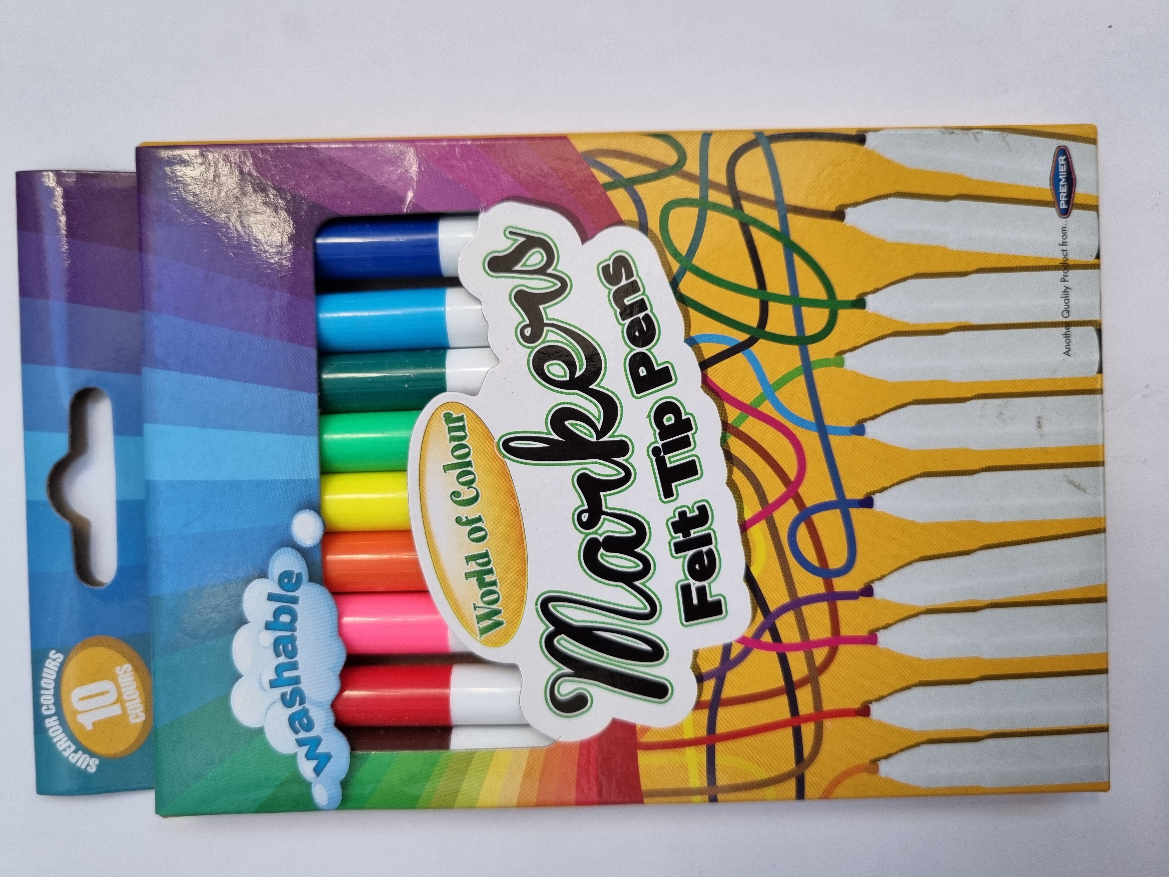 World of Colour Markers Felt Tip Pens
