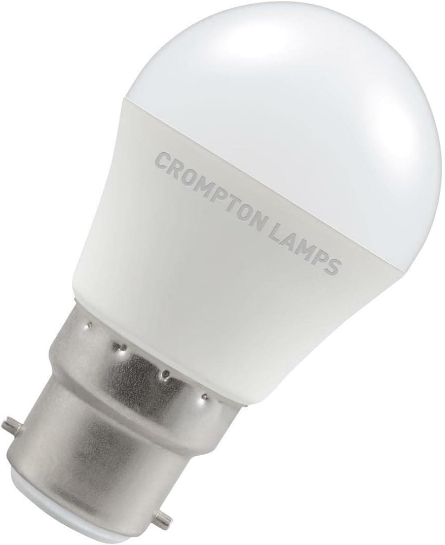 Crompton LED Round 4.8w Bayonet Cap Light Bulb Base (B22) 470lm