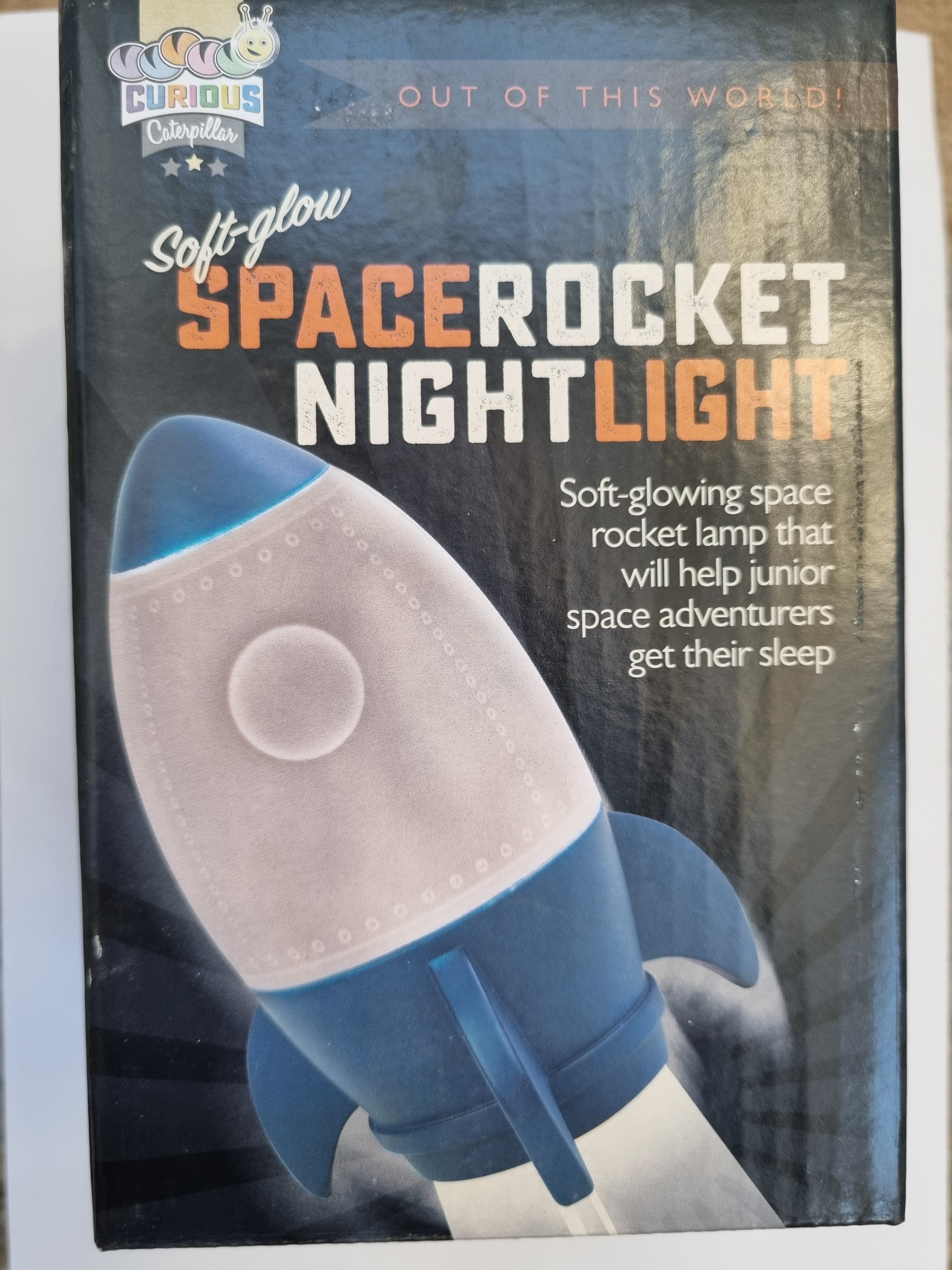 Soft-glow Space Rocket Night Light