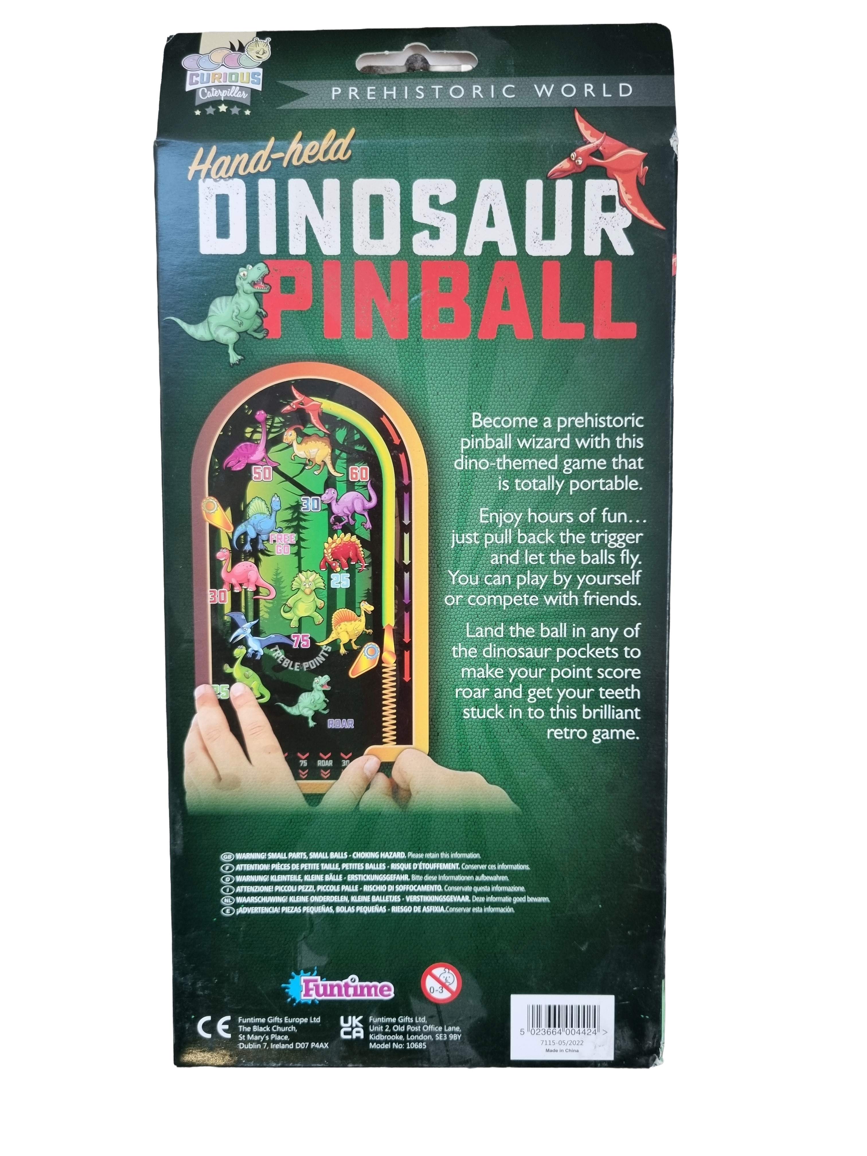 Hand-held Dinosaur Pinball
