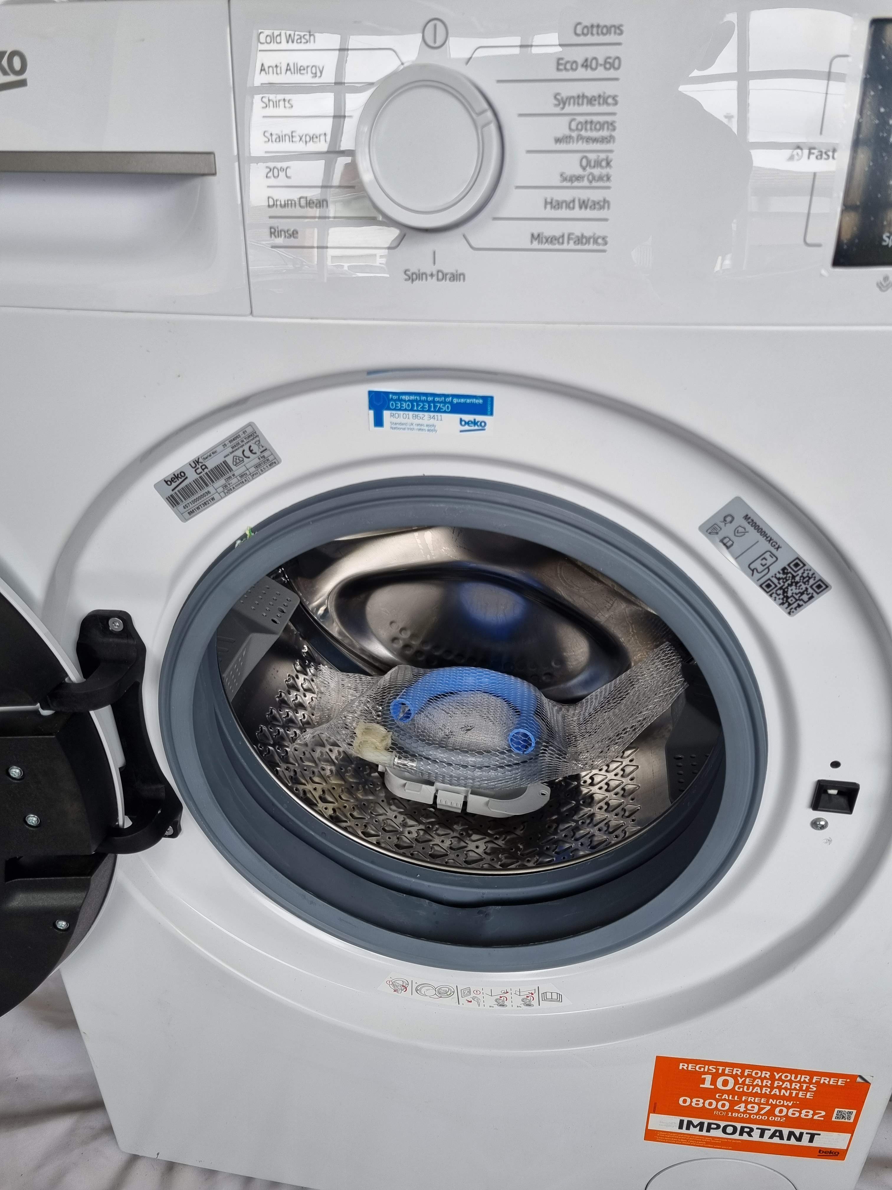Beko BM1WT3821W 8Kg washing machine white