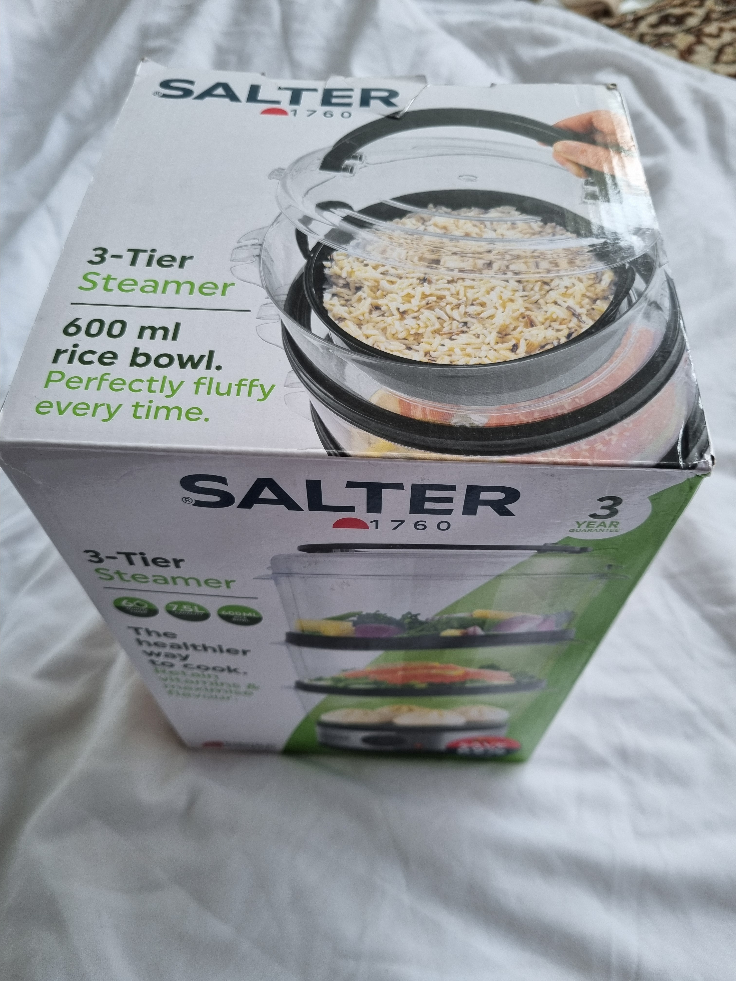 Salter 3-Tier Steamer ek2726  7.5lt