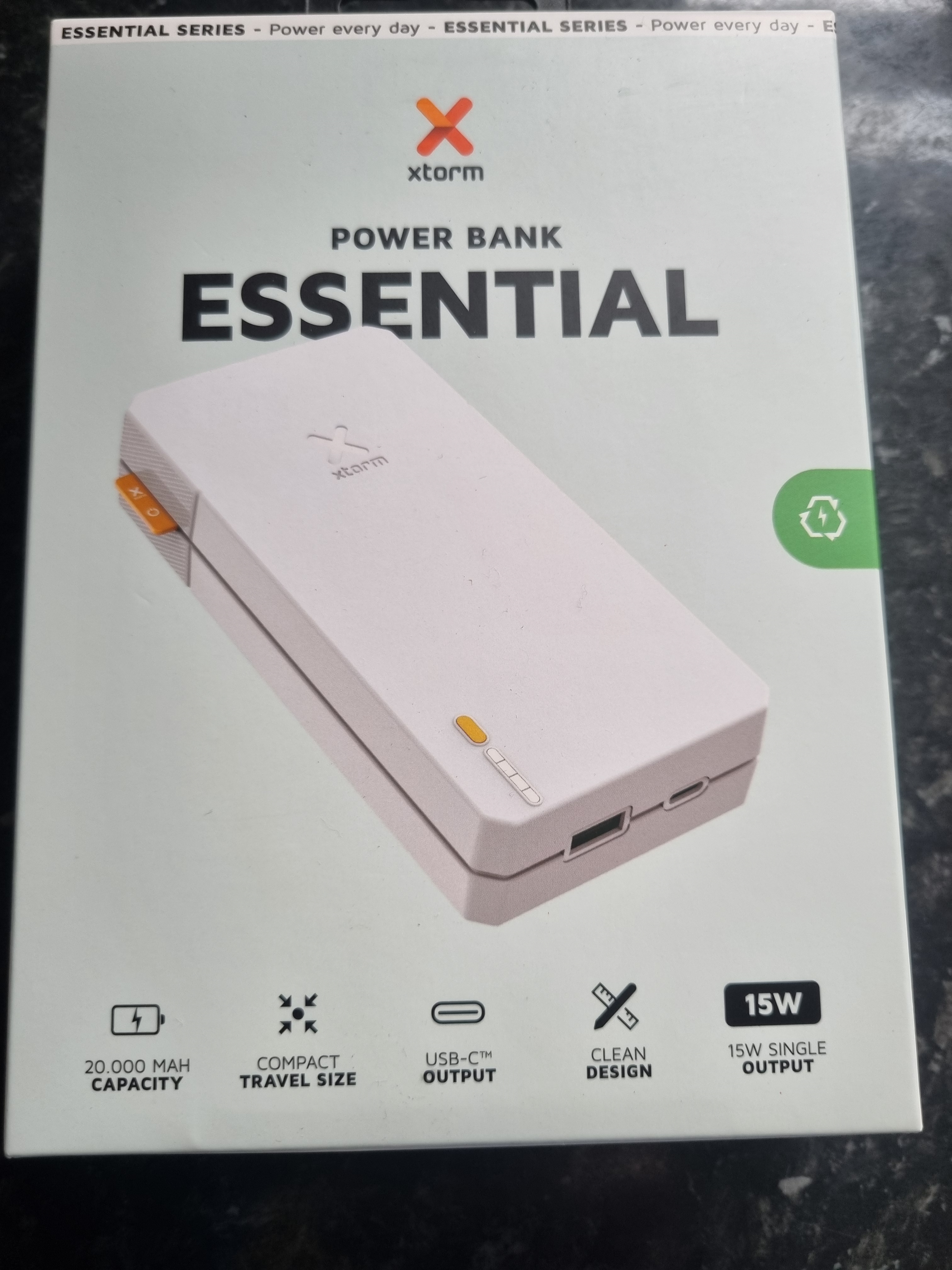 Xtorm 20w Power Bank 10,000mAh Fuel Series- COOL WHITE
