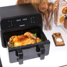 Salter Dual View Air Fryer – 7 L Non-Stick Cooking Tray With Removable Divider