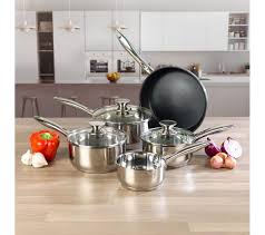 Russell Hobbs Classic Collection 5 Piece Stainless Steel Pan Set