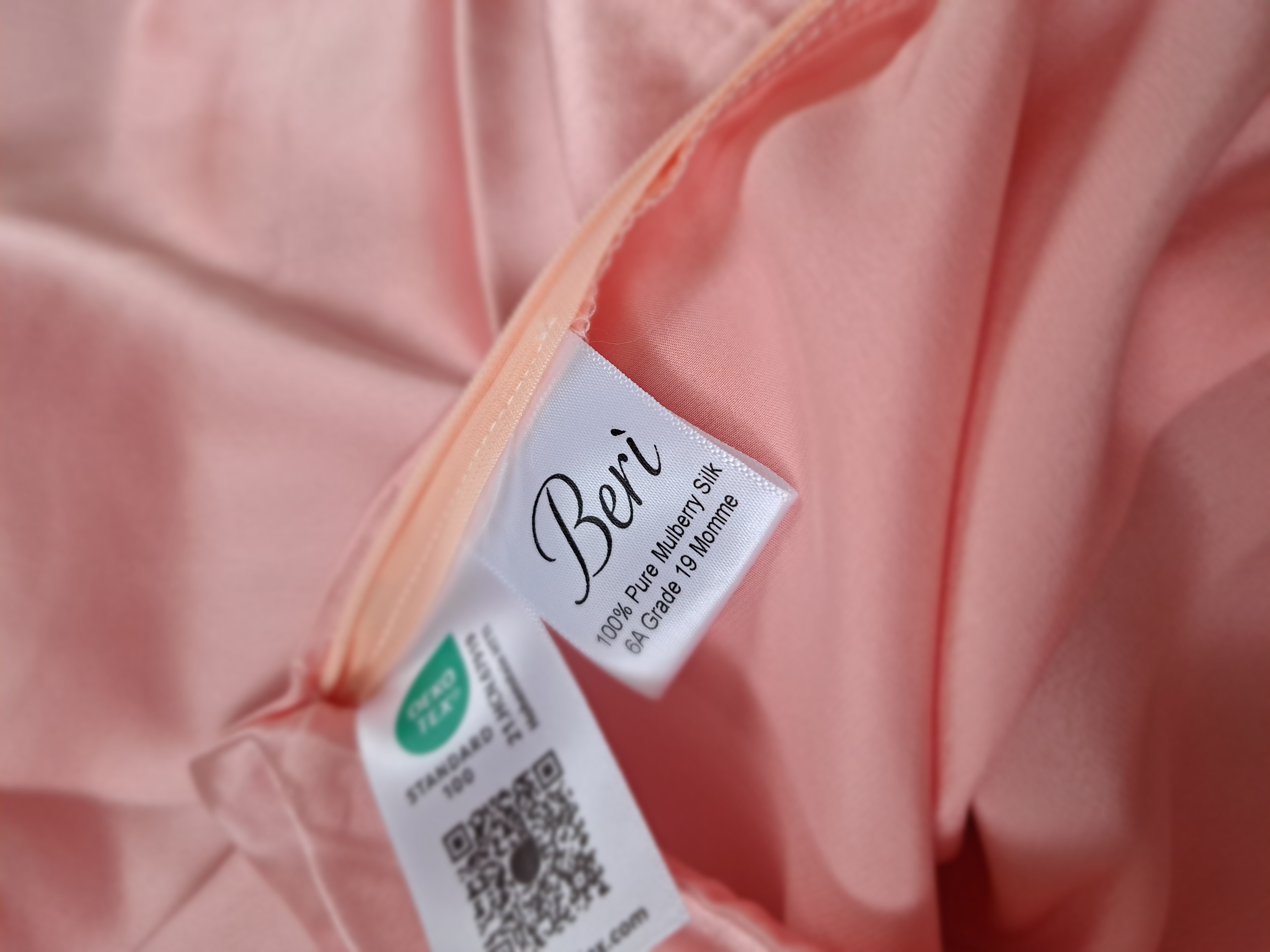 Mulberry šilko pagalvės užvalkalas 50x70 cm Švelni koralinė spalva