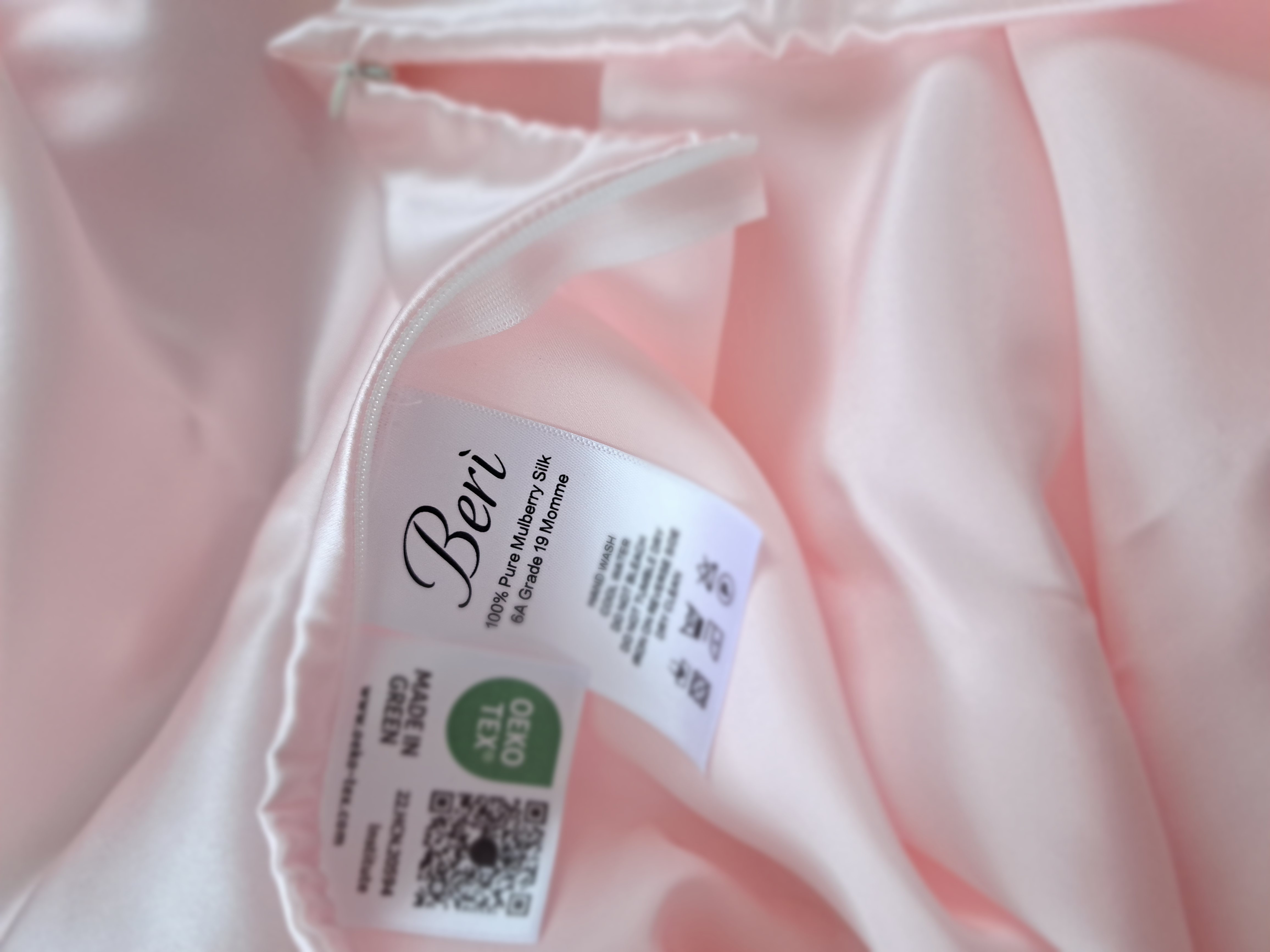 Mulberry šilko pagalvės užvalkalas 51x76 cm Pudrinės rožės spalvos