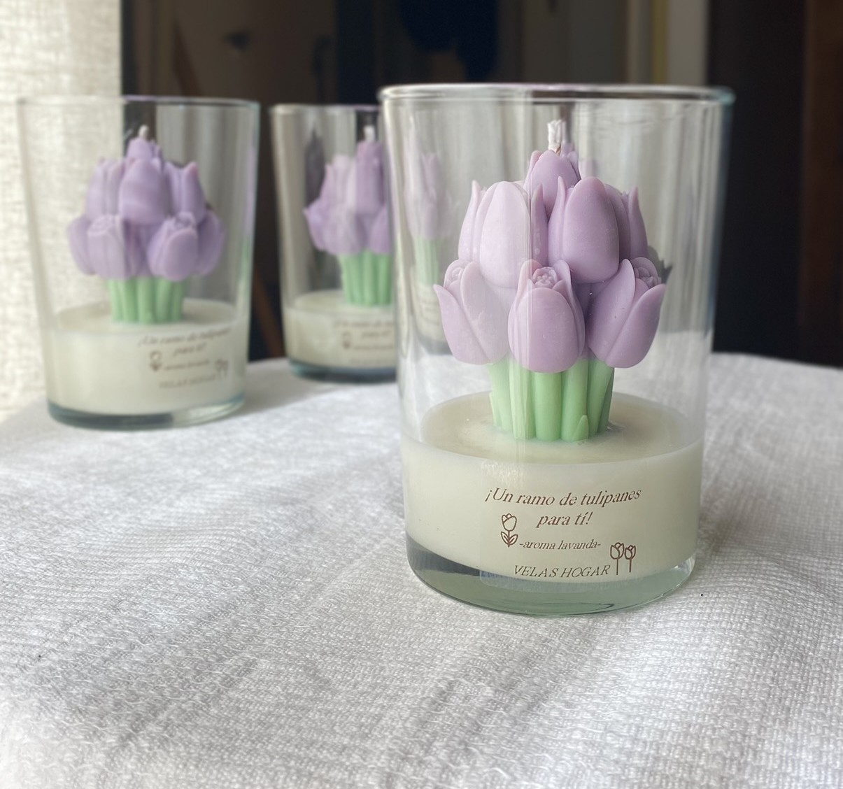 Vela "¡Un ramo de tulipanes para ti!!