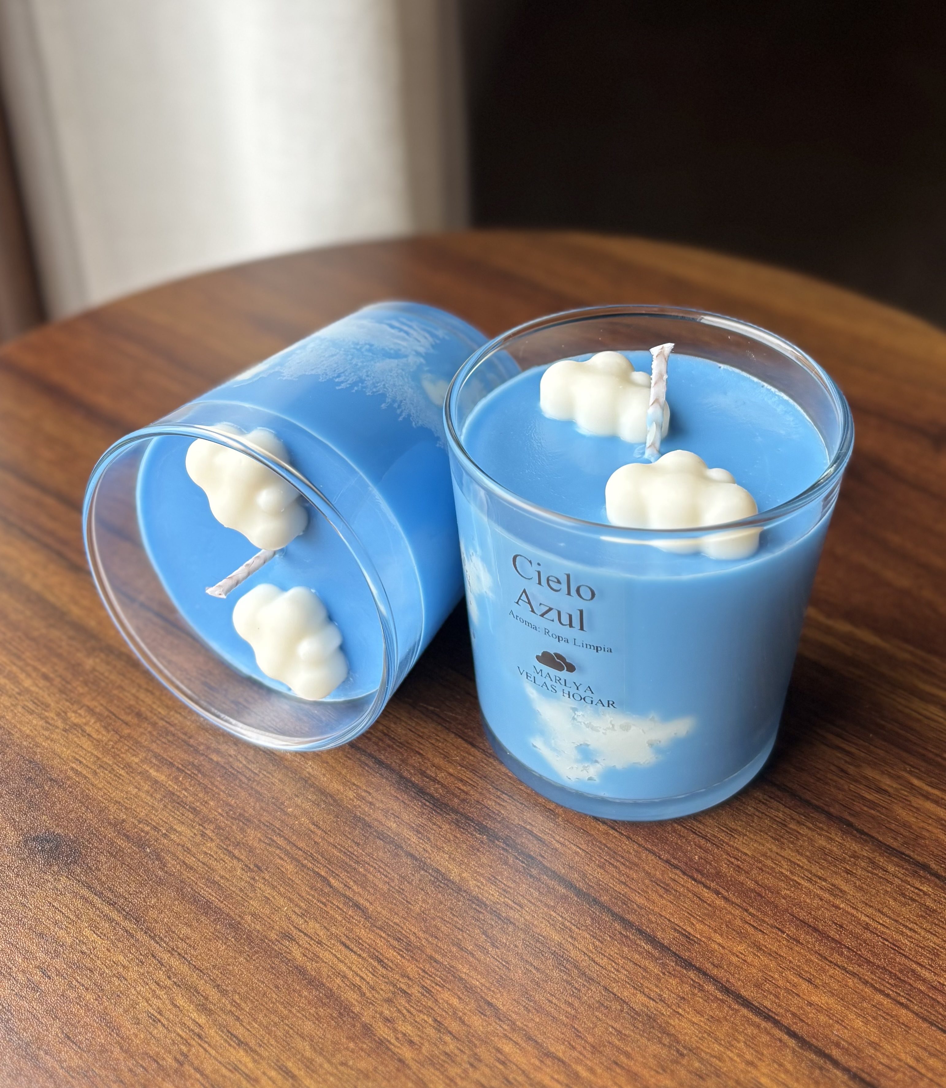 Vela Artesanal "Cielo Azul" 