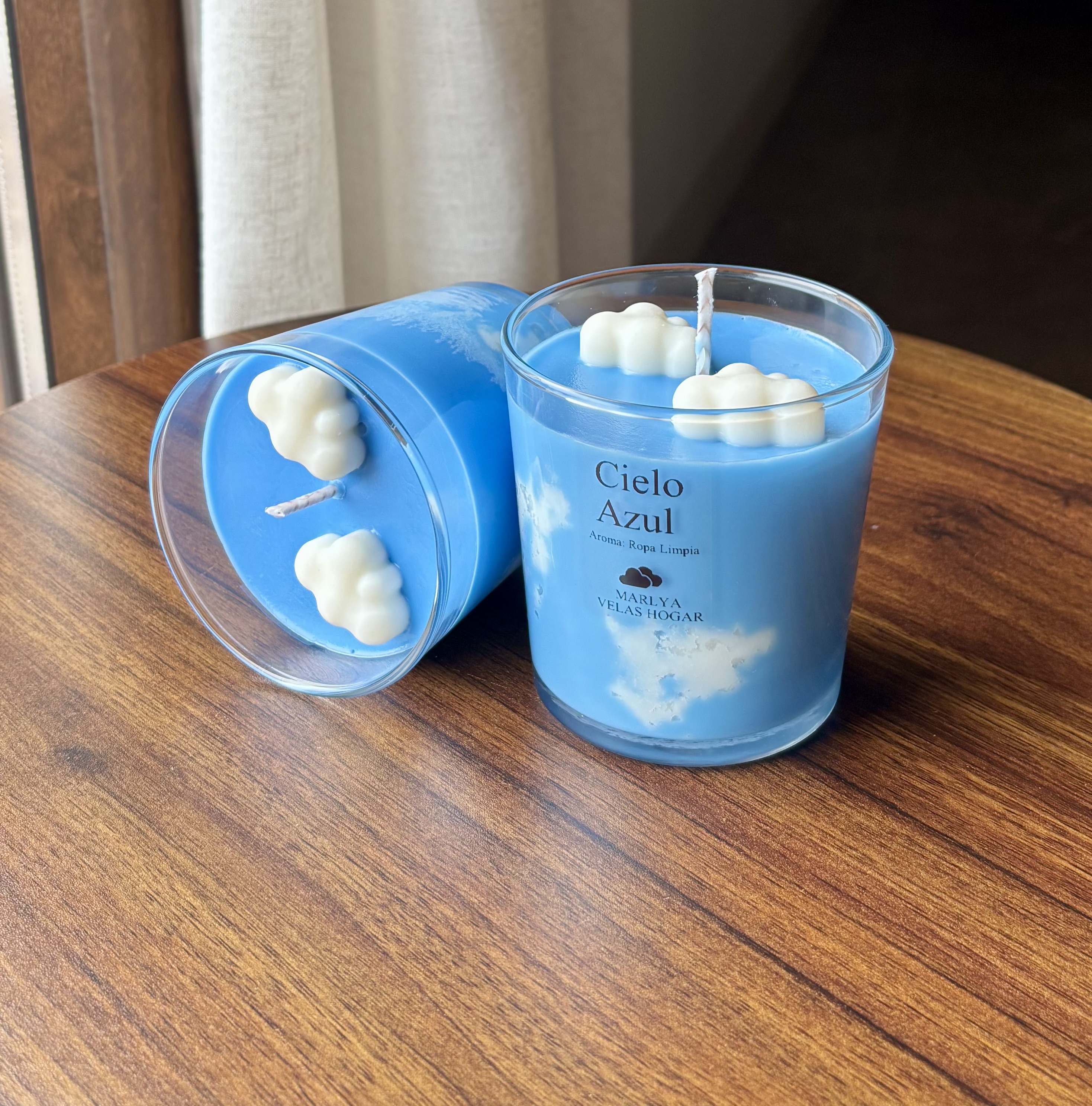 Vela Artesanal "Cielo Azul" 