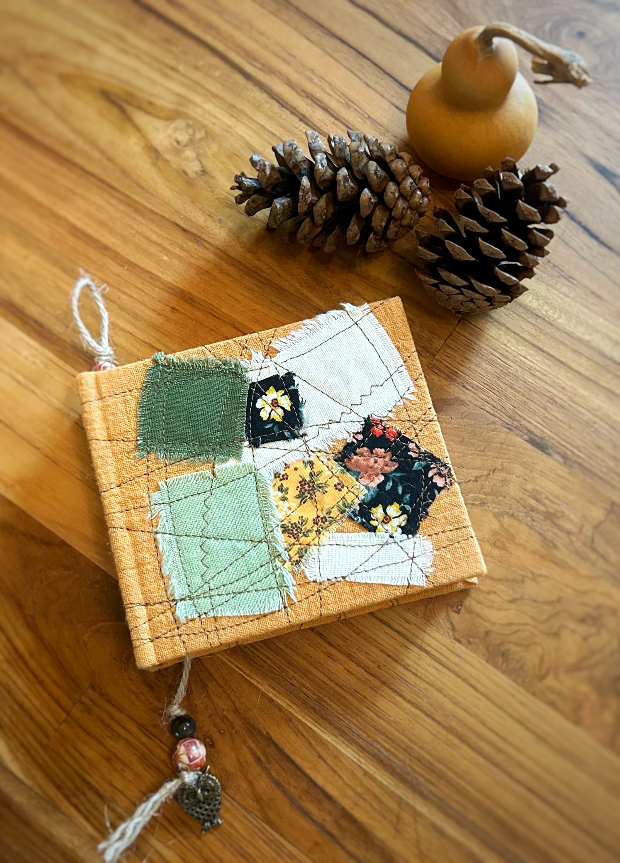 Samhain Quilted Journal Orange