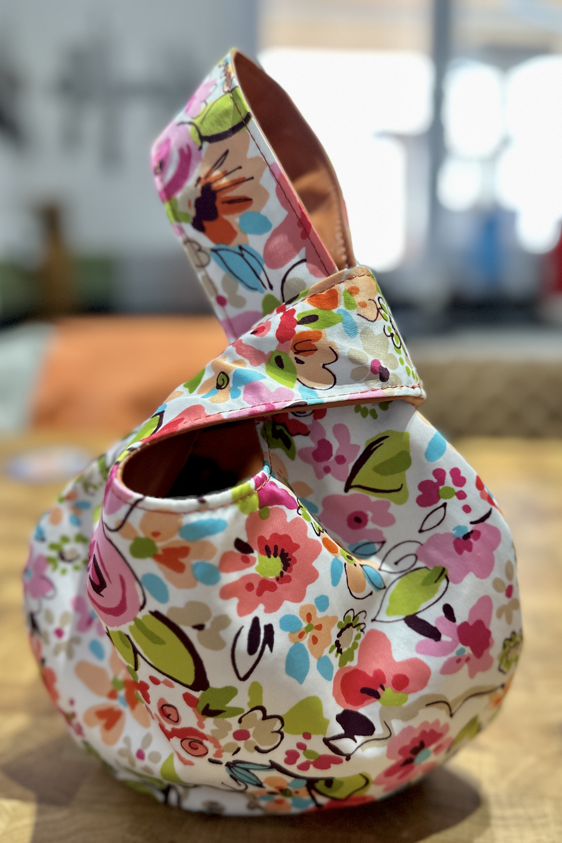 Nappa Leather Knot Bag