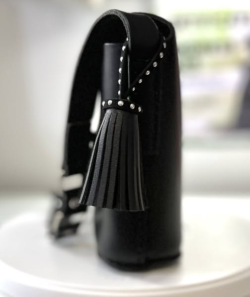 Black Leather Shoulder Bag