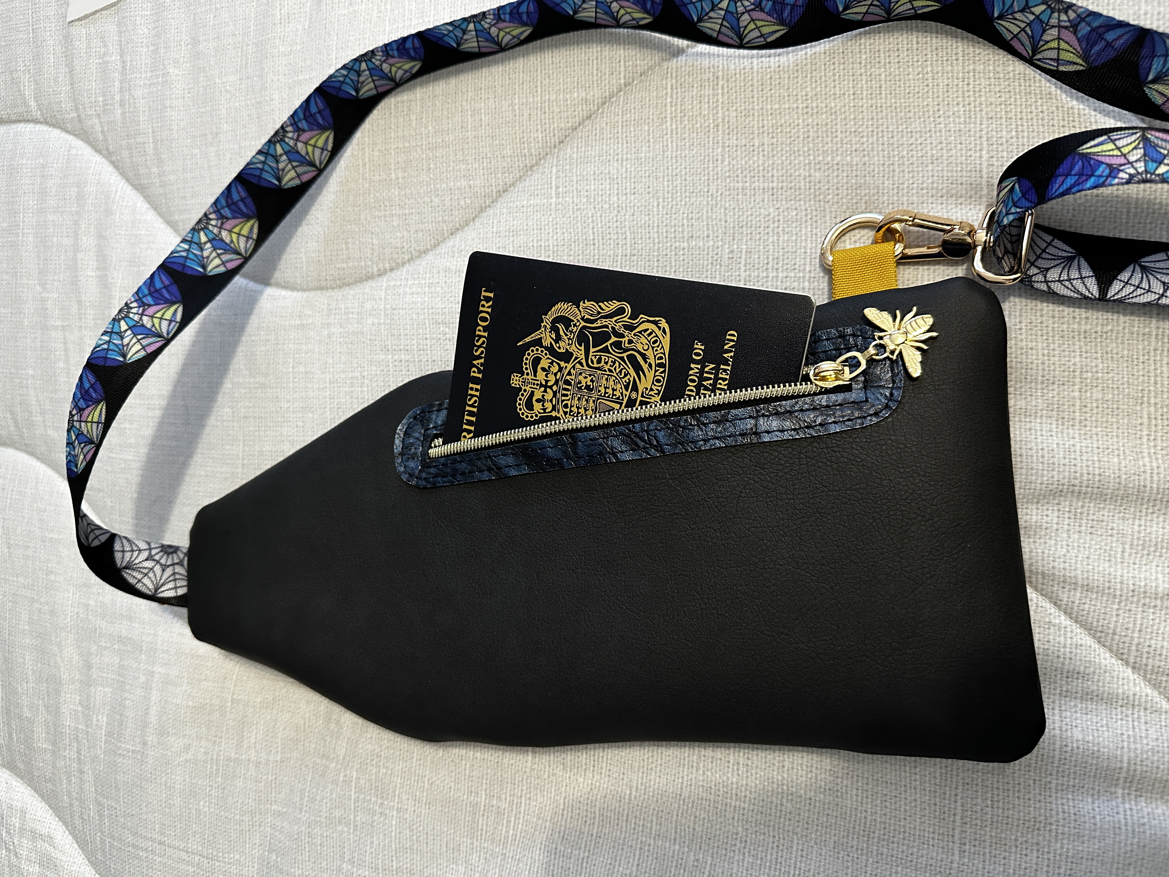 Elegant Black Crossbody Sling