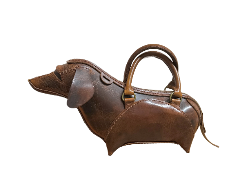 Leather Dachshund Handbag