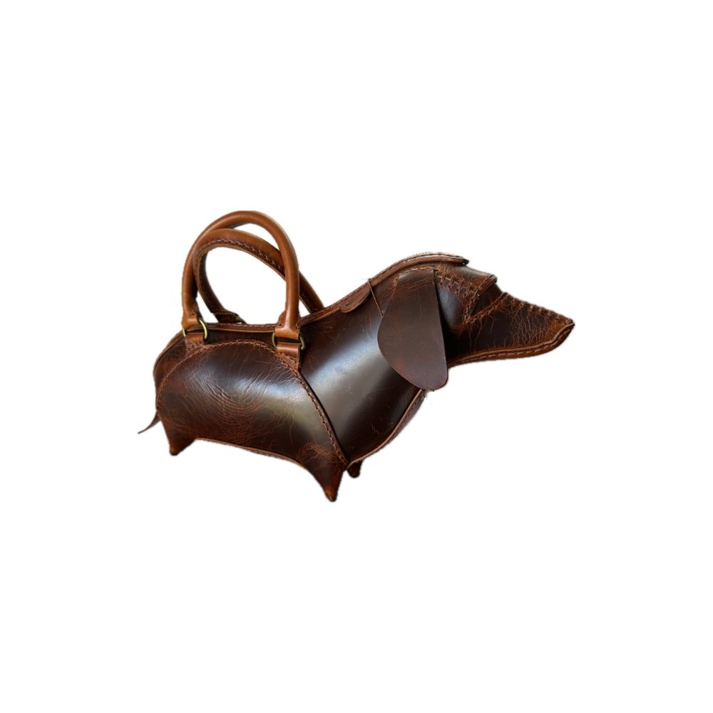 Leather Dachshund Handbag