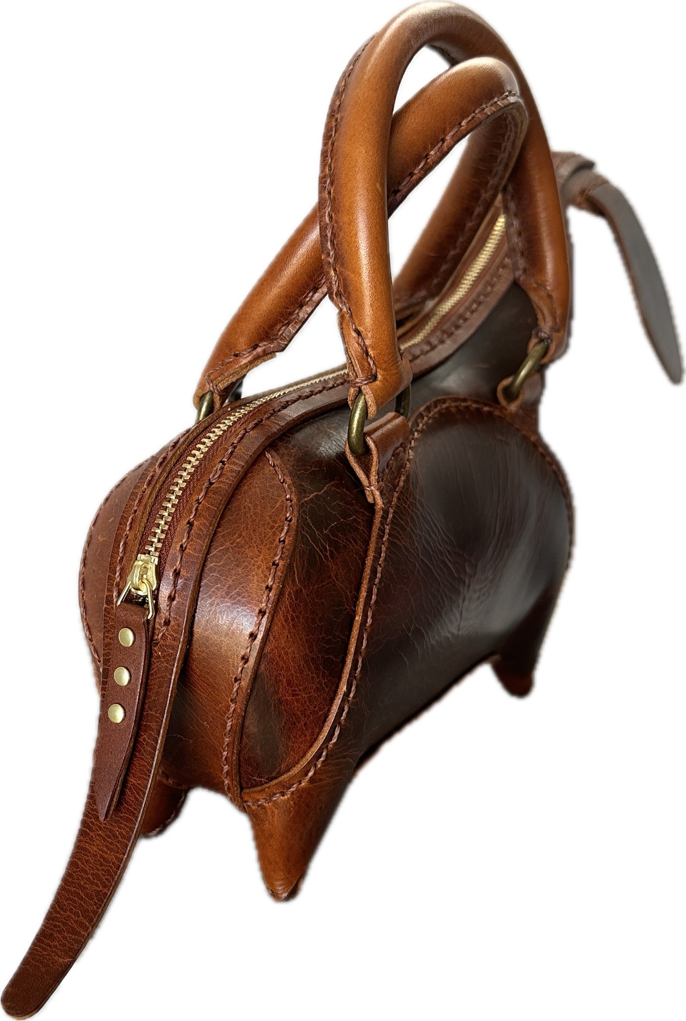 Leather Dachshund Handbag