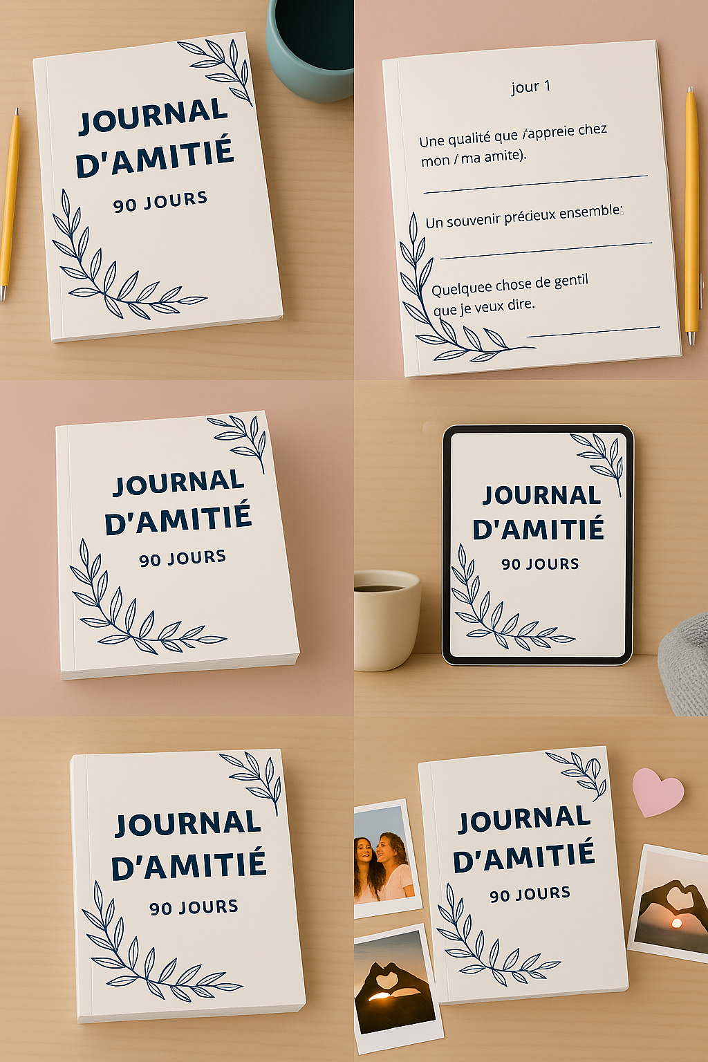 Journal d’Amitié – 90 jours PDF imprimable