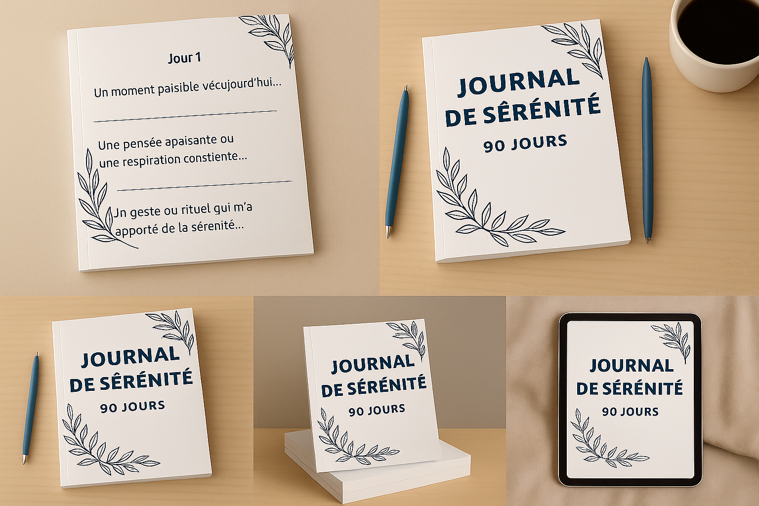 Journal de Sérénité – 90 jours PDF imprimable