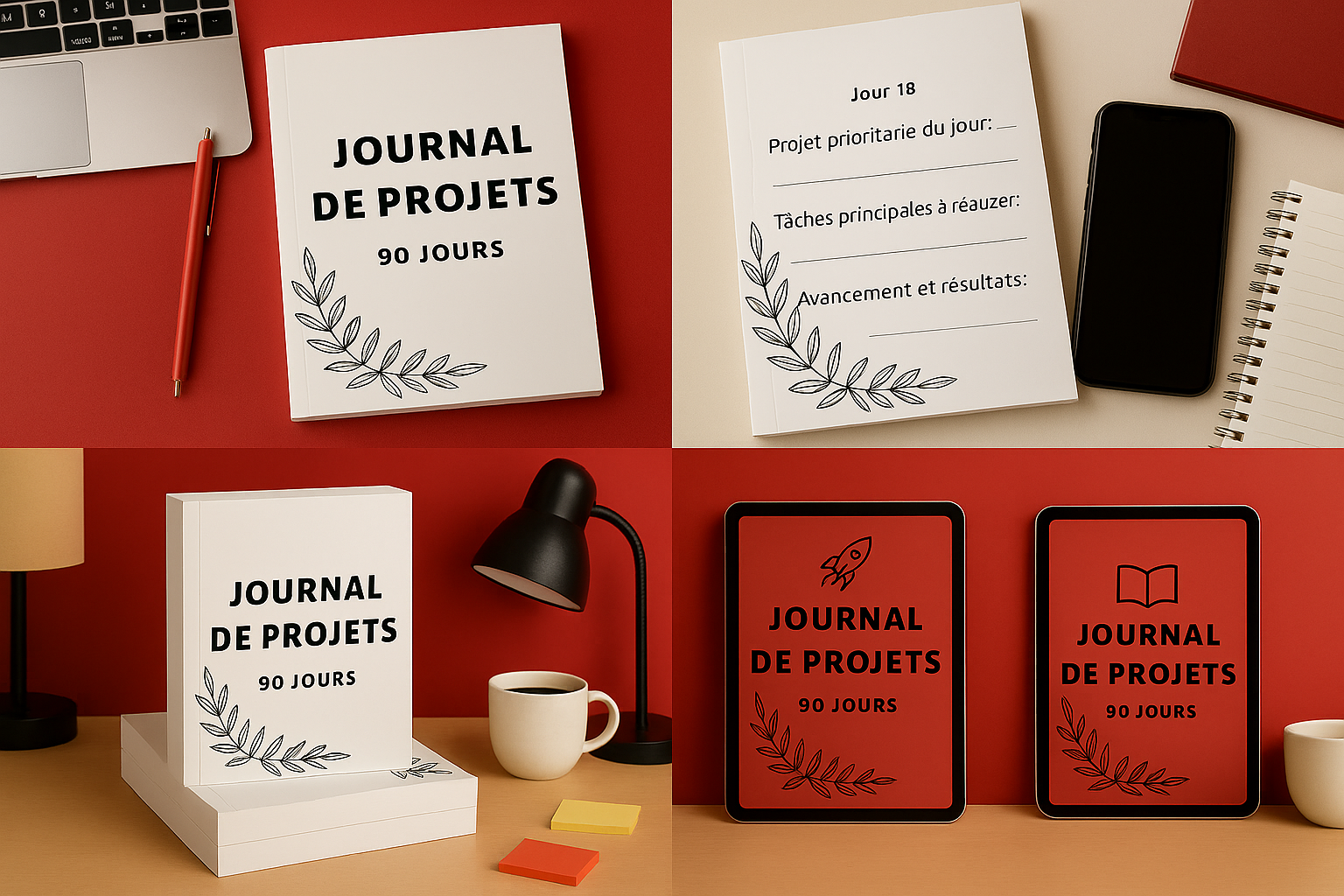 Journal de Projets 90 jours PDF imprimable