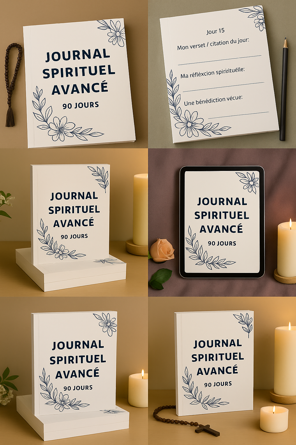 Journal Spirituel Avancé – 90 jours PDF imprimable