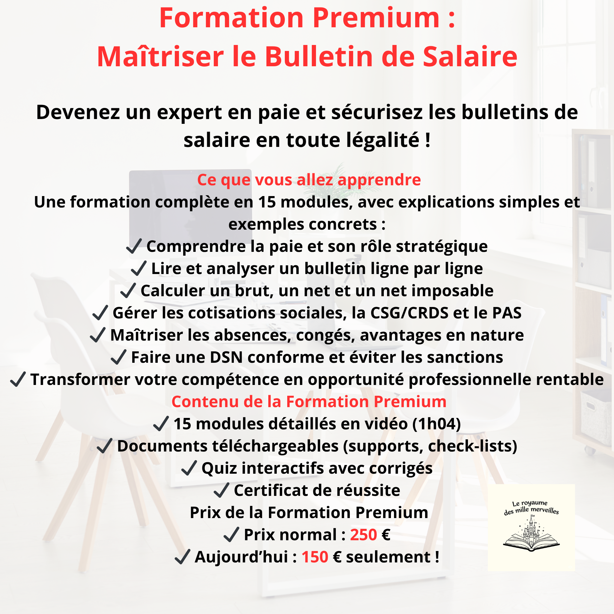 Formation Maîtriser le Bulletin de Salaire