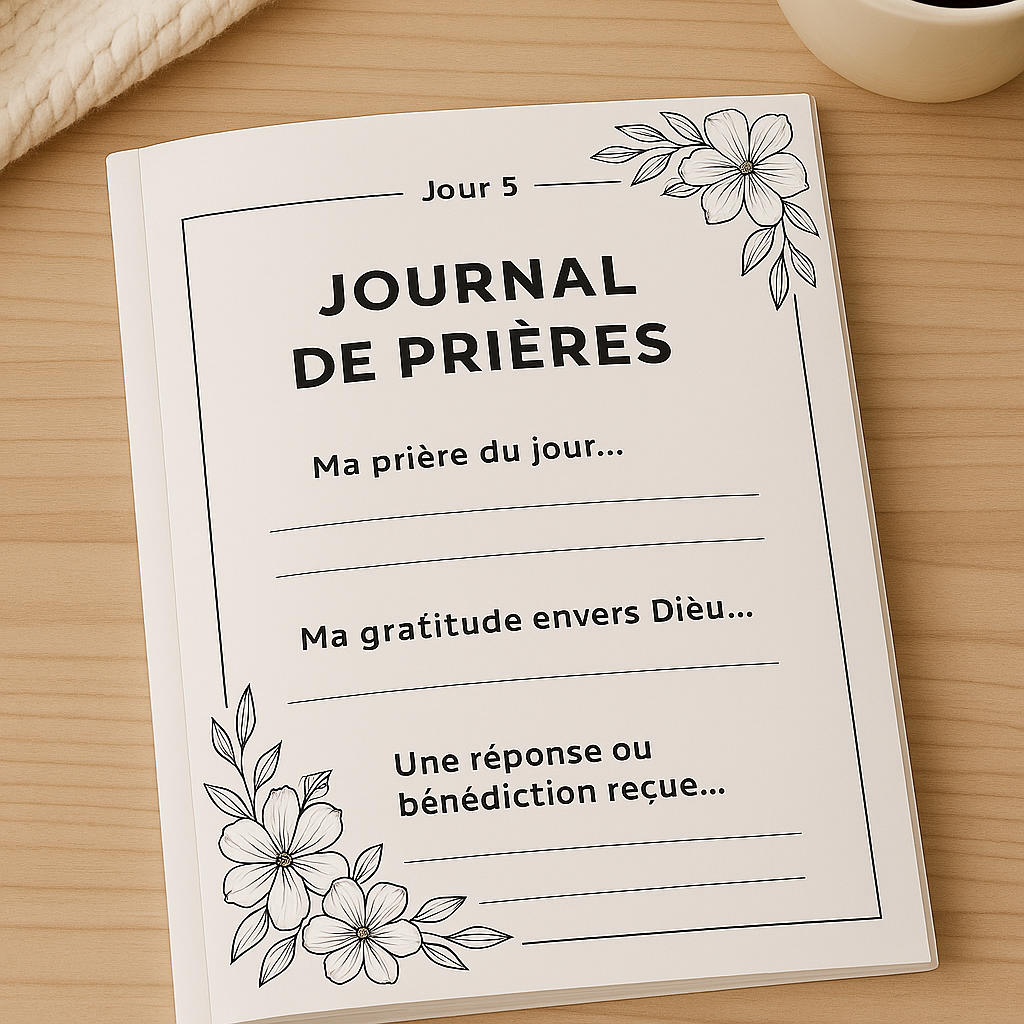 Journal de Prières 90 jours PDF imprimable