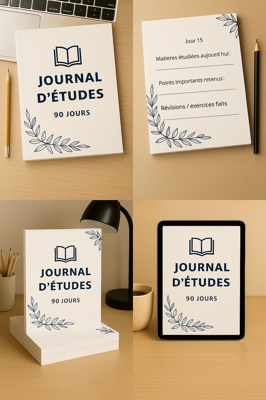 Journal d’Études 90 jours PDF imprimable