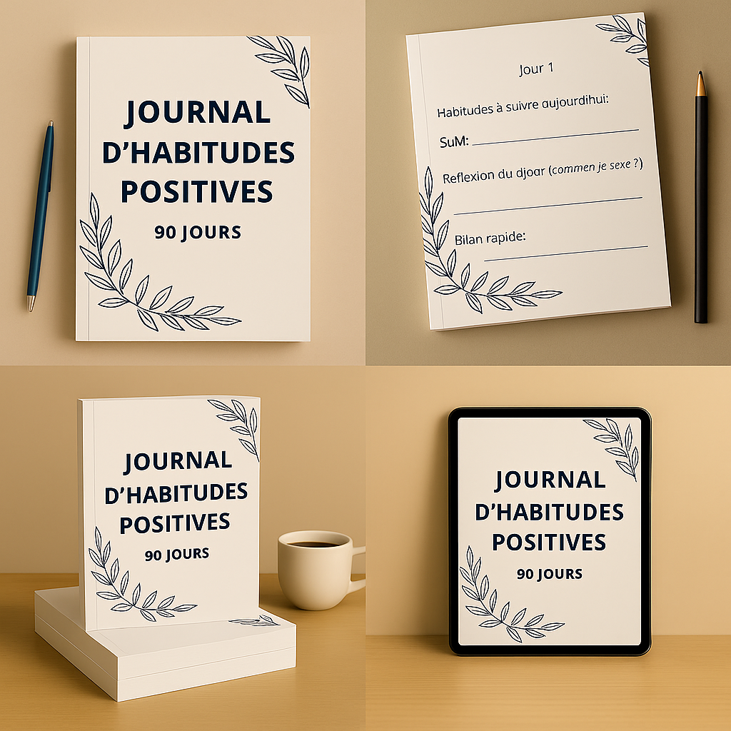 Journal d’Habitudes Positives – 90 jours PDF imprimable