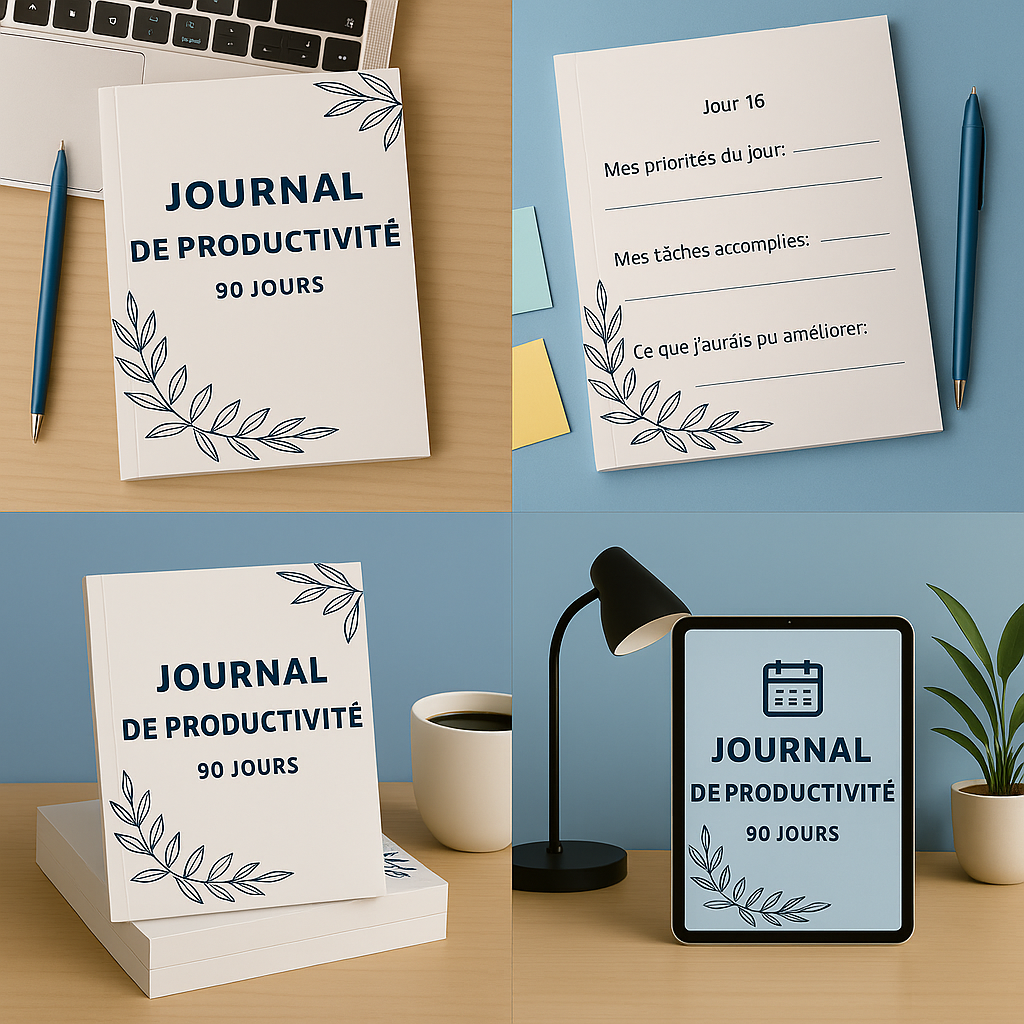 Journal de Productivité 90 jours PDF imprimable