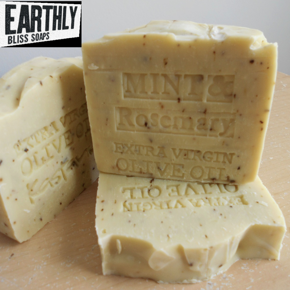 Earthly Bliss Greek Olive Oil Mint and Rosemary Soap