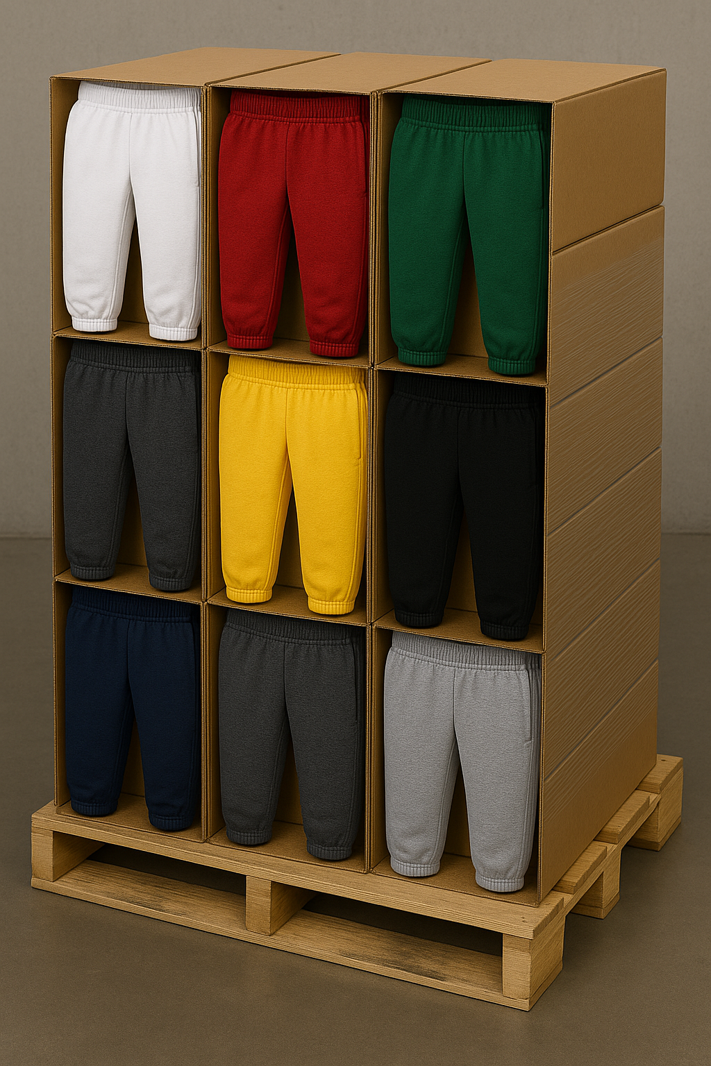 Men’s casual Pants Pallet ( 10 colors x 250 pieces of each color )
