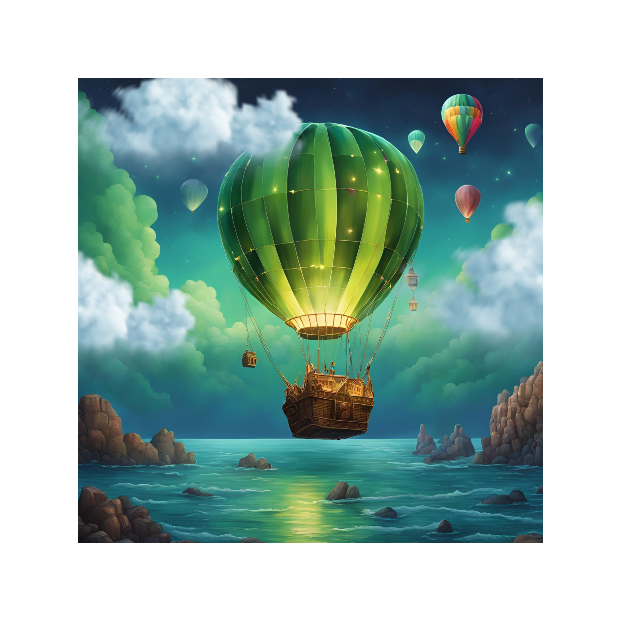 Fantasy Hot Air Balloon Art Print