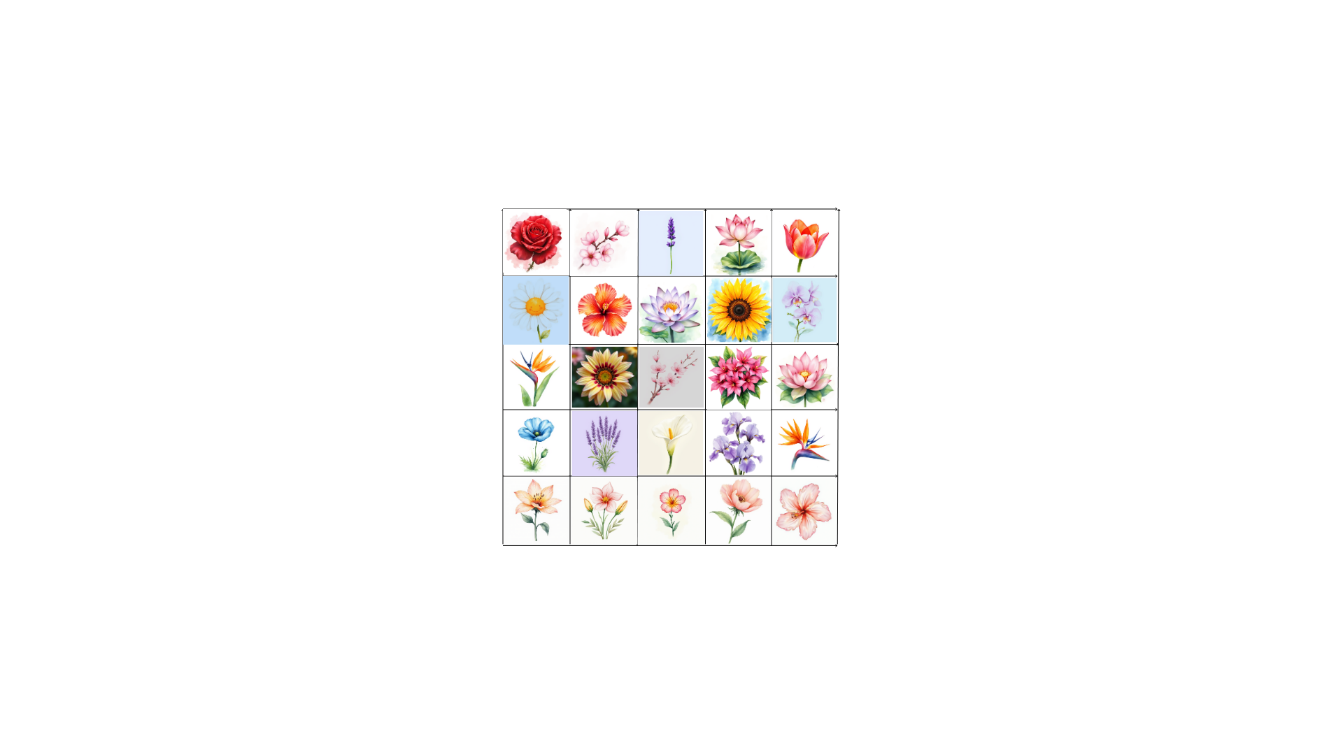 Vintage Floral Watercolor Clip Art