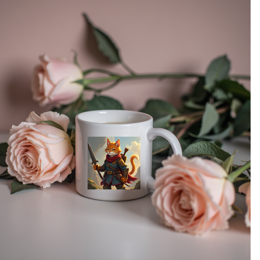 Warrior Cat Ceramic Mug
