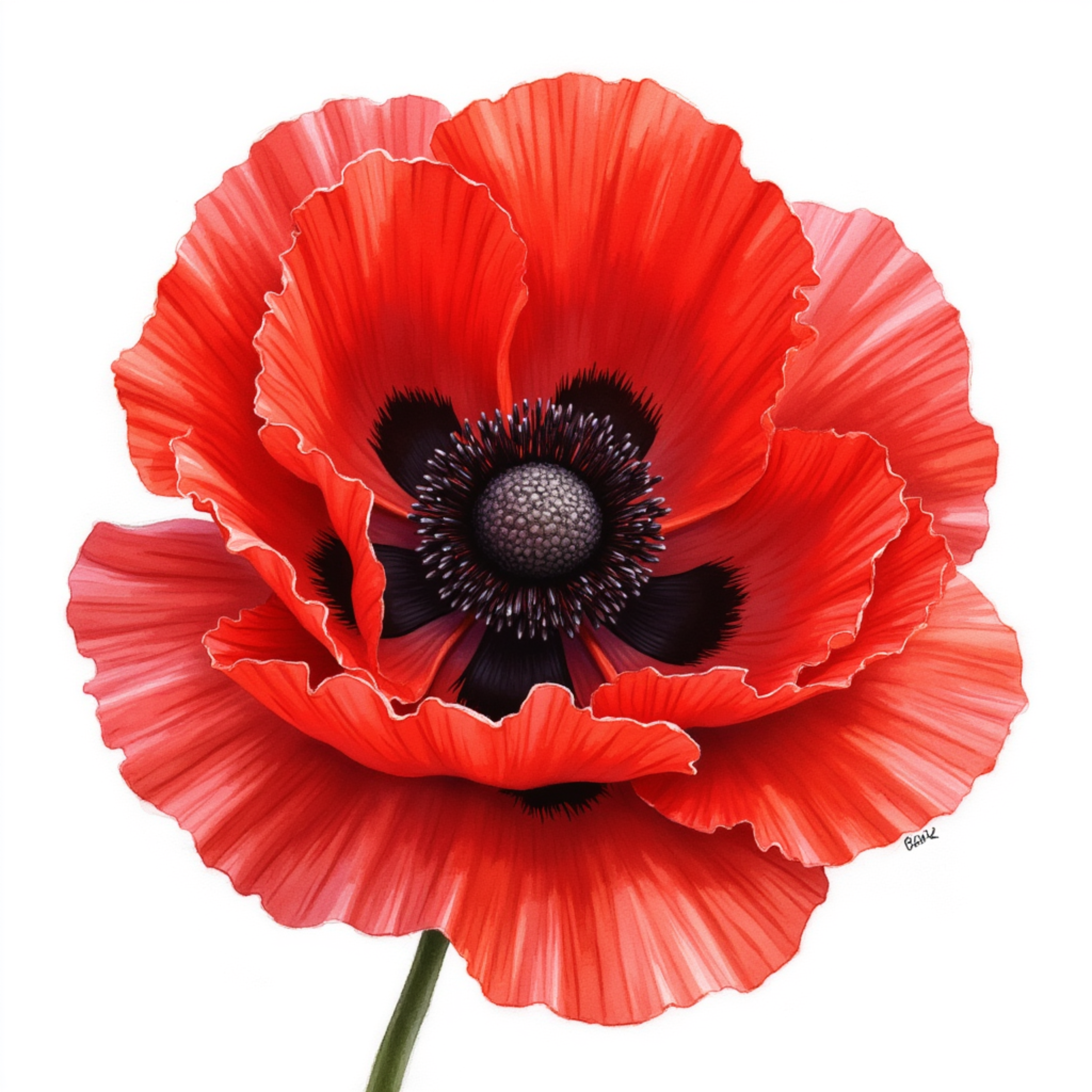 Frosted Blue Chrysanthemum