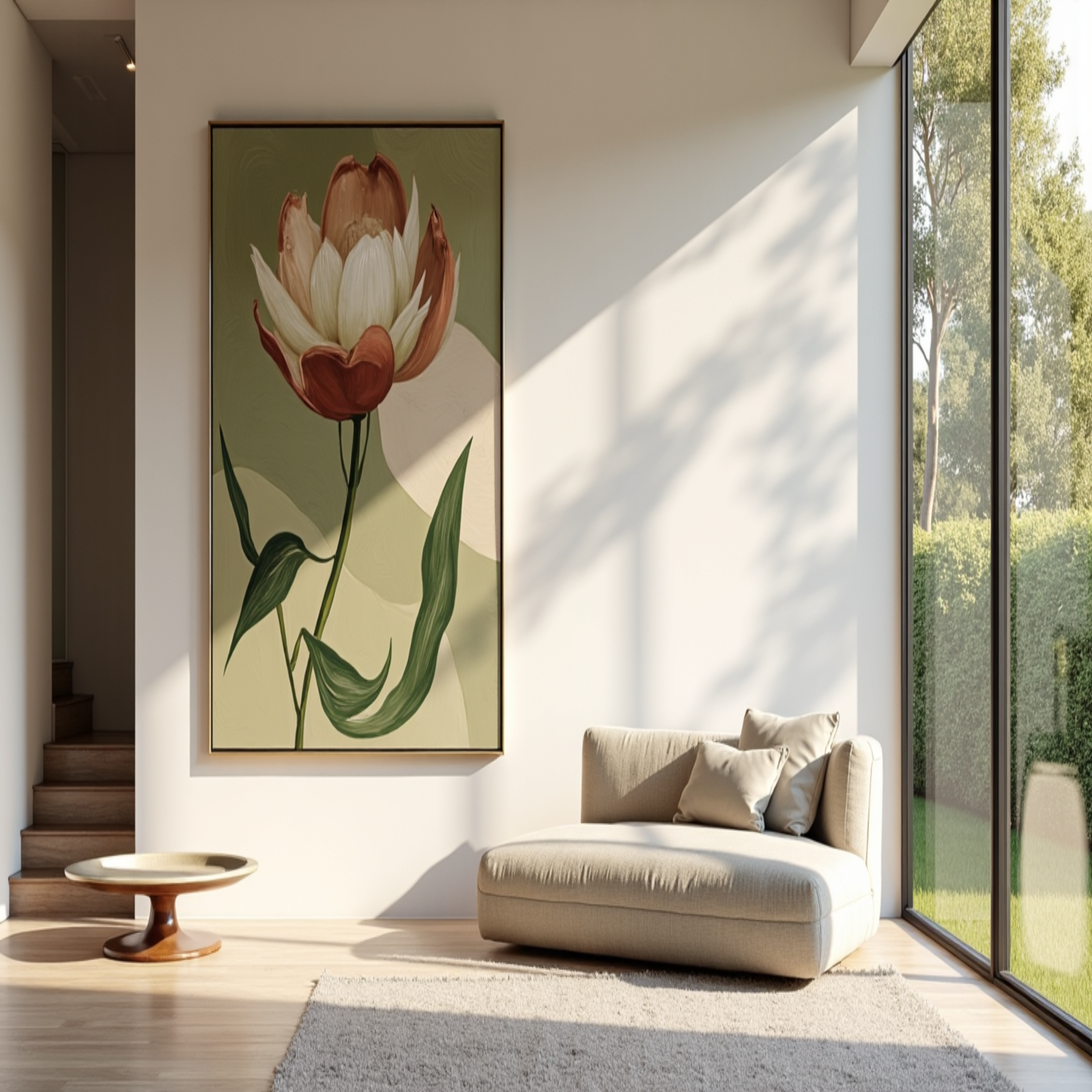 Large Modern Floral Wall Art