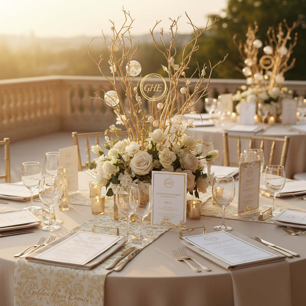 Luxury tableware & linens rental