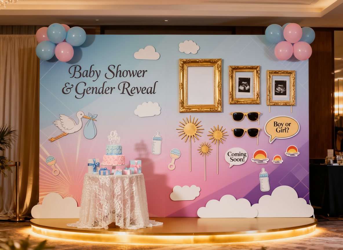 Baby Shower & Gender Reveal Decoration Set