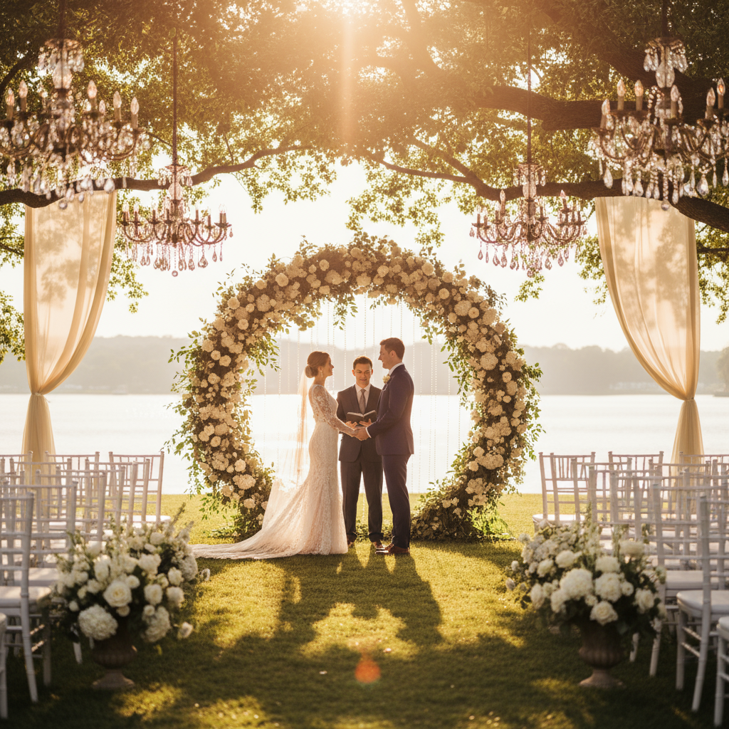 Elegant Outdoor Wedding Ceremony Setup