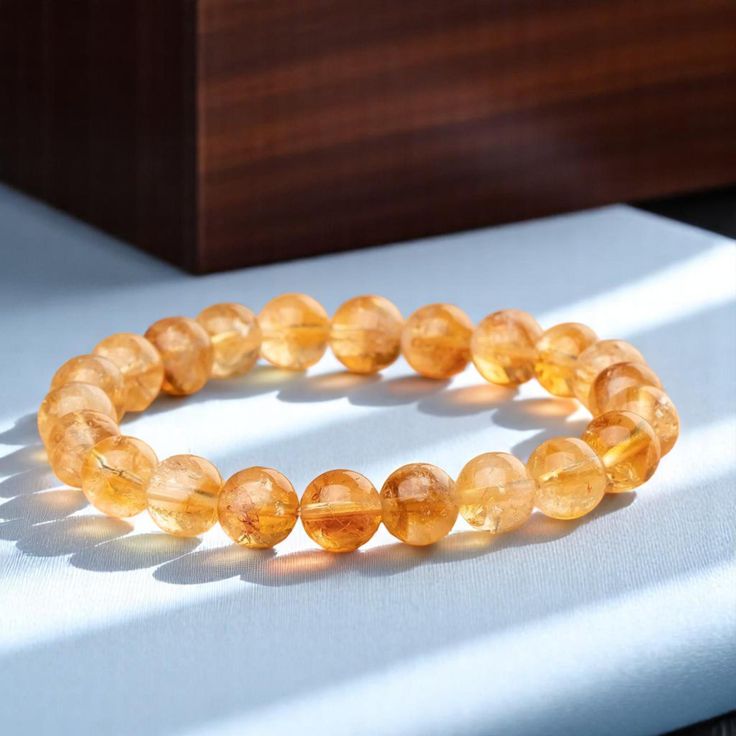 Natural Citrine Bracelet AAA Quality (8mm)