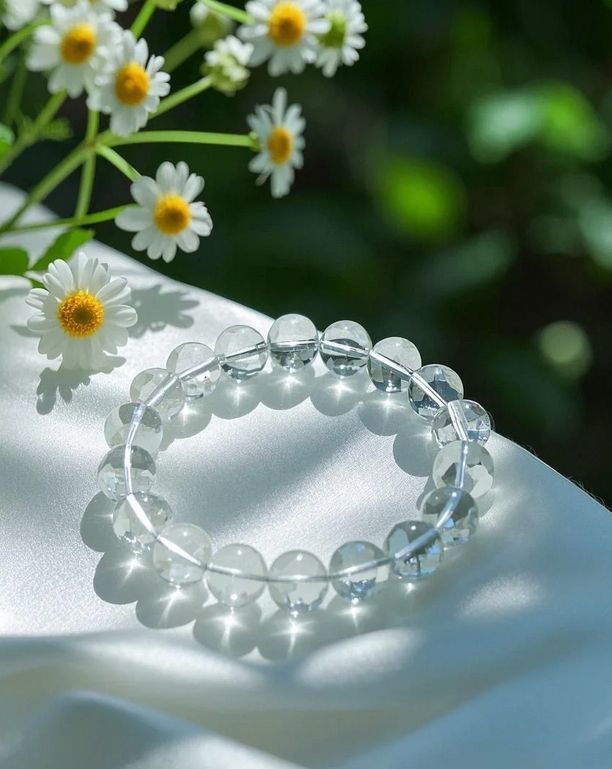 Natural Clear Quartz Bracelet AAA (10mm)