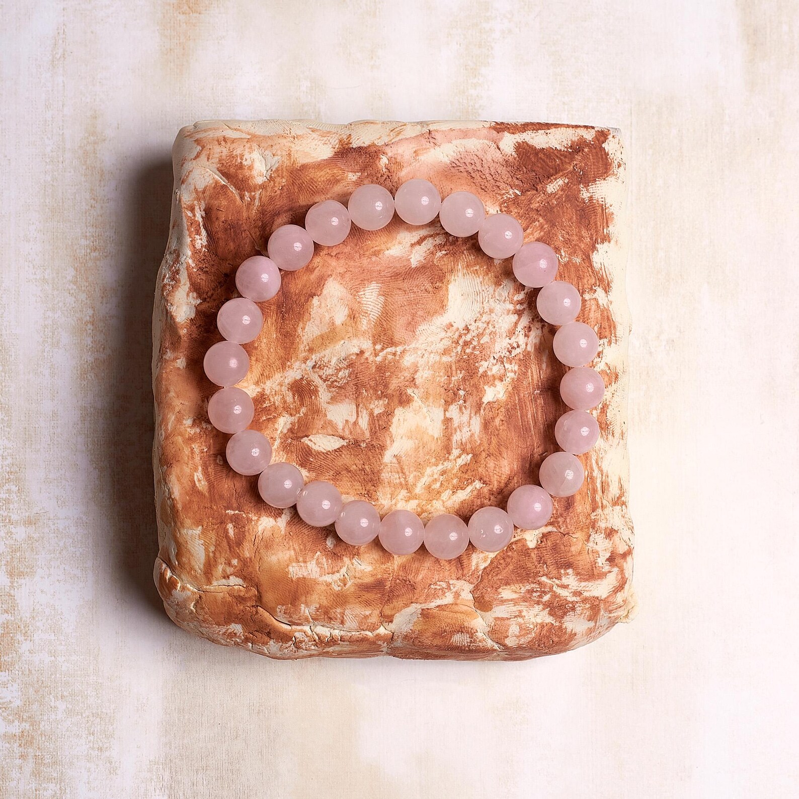 Natural Rose Quartz Bracelet 8mm