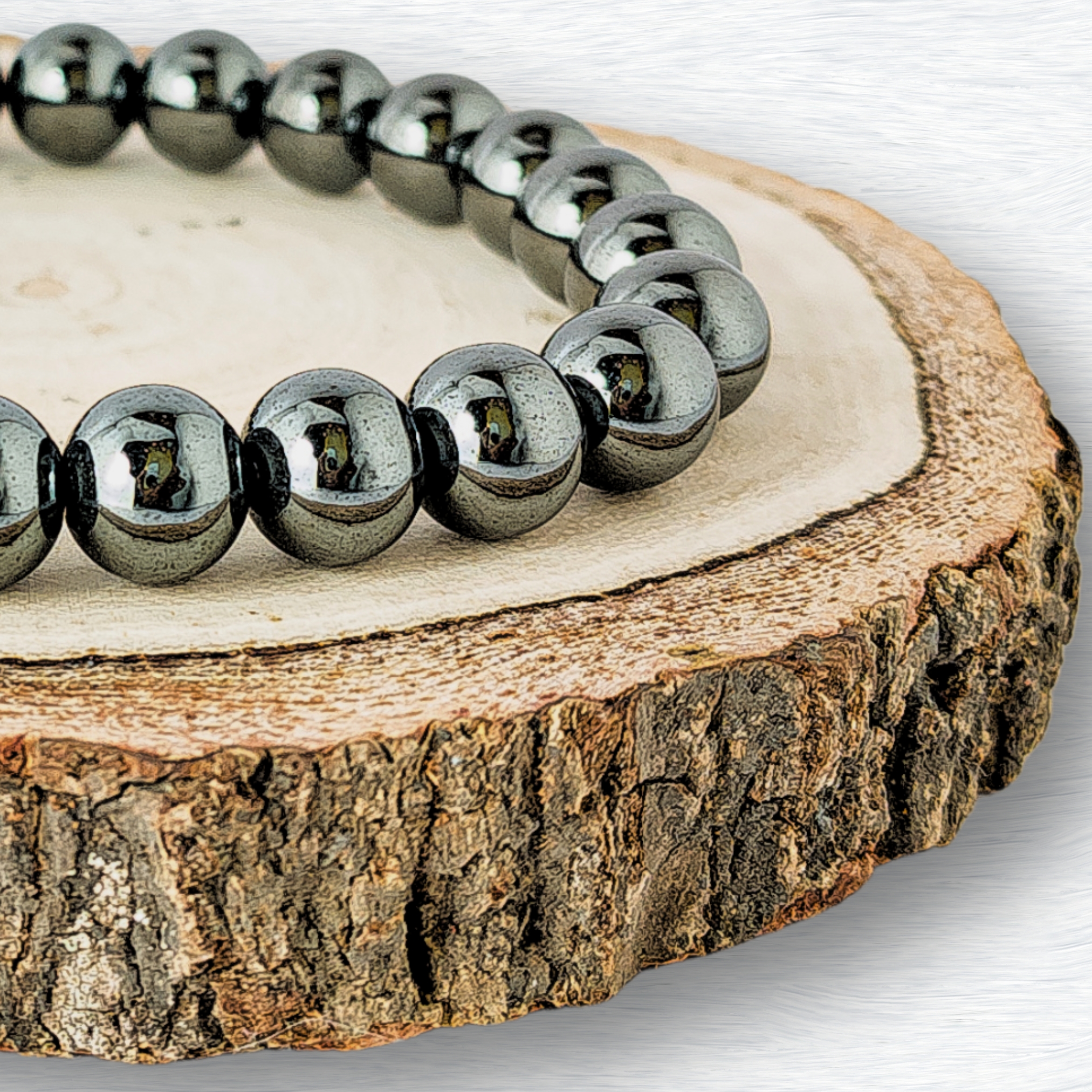 Natural Hematite Bracelet 8mm