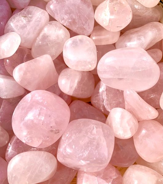 Natural Rose Quartz Tumbles
