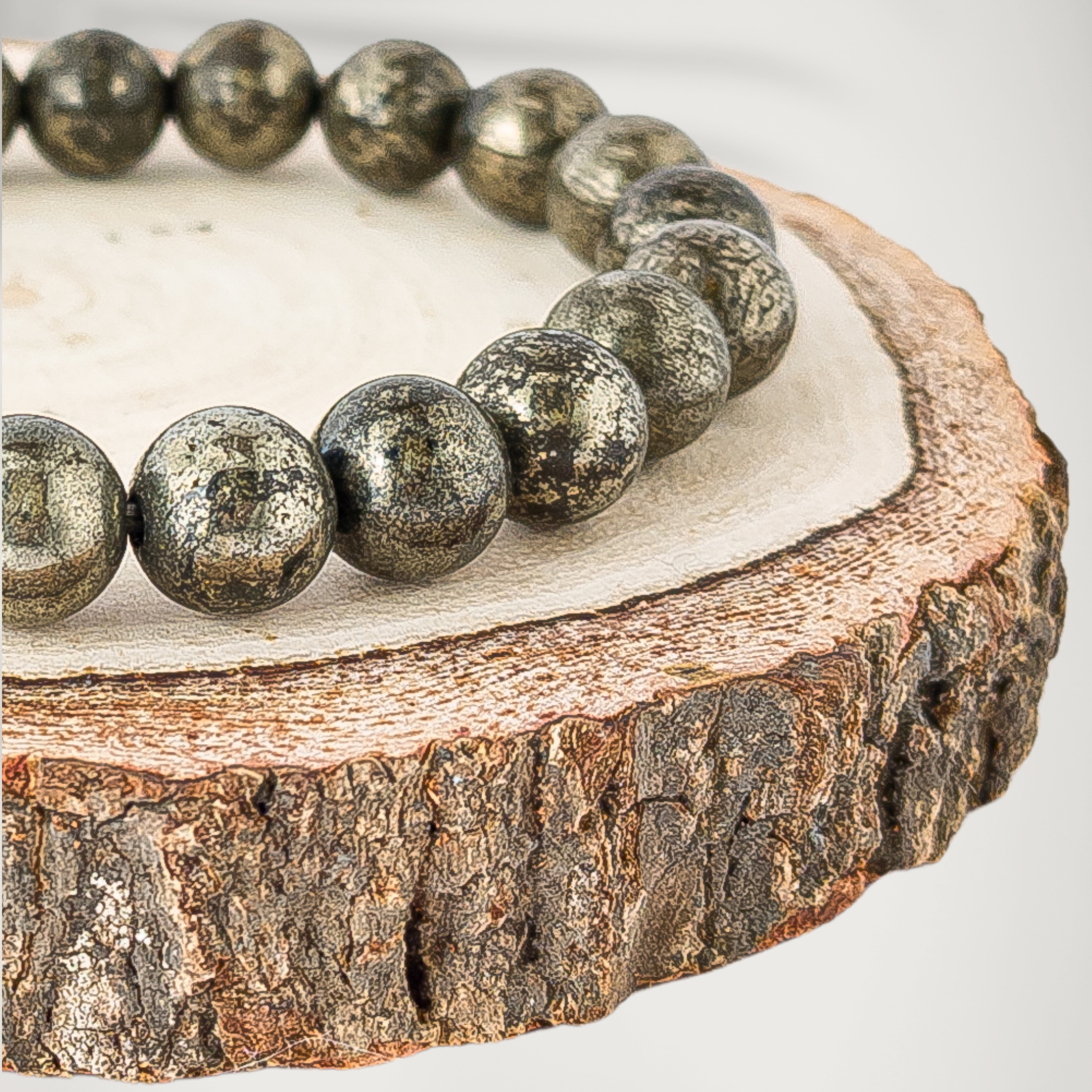 Natural Pyrite Bracelet 8mm