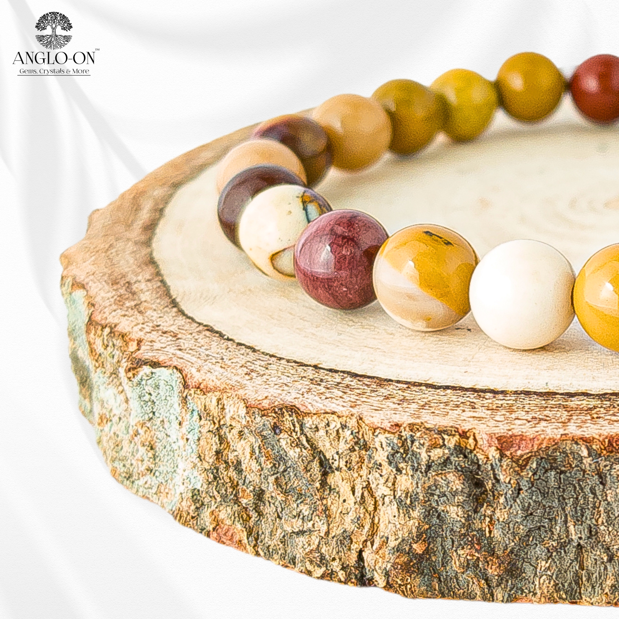 Natural Mookaite Bracelet 8mm