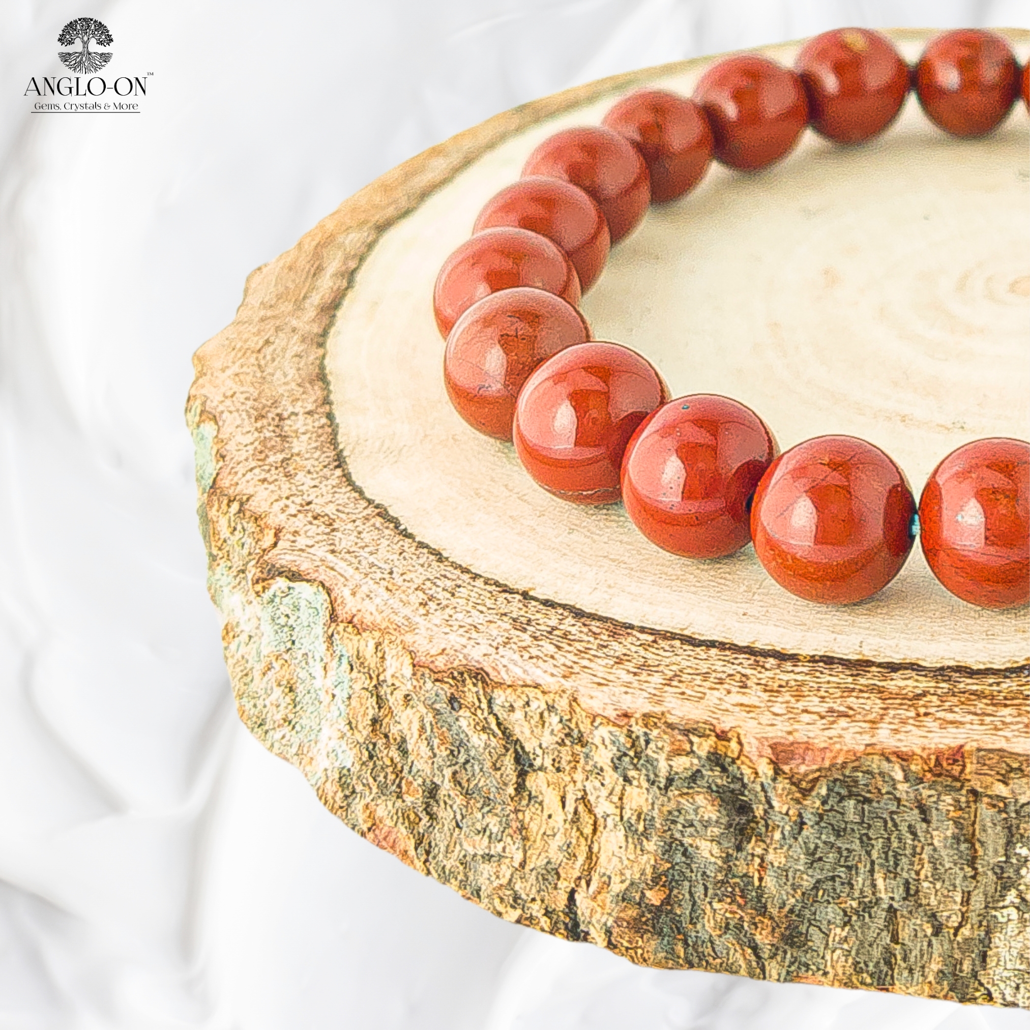 Natural Red Jasper Bracelet 8mm