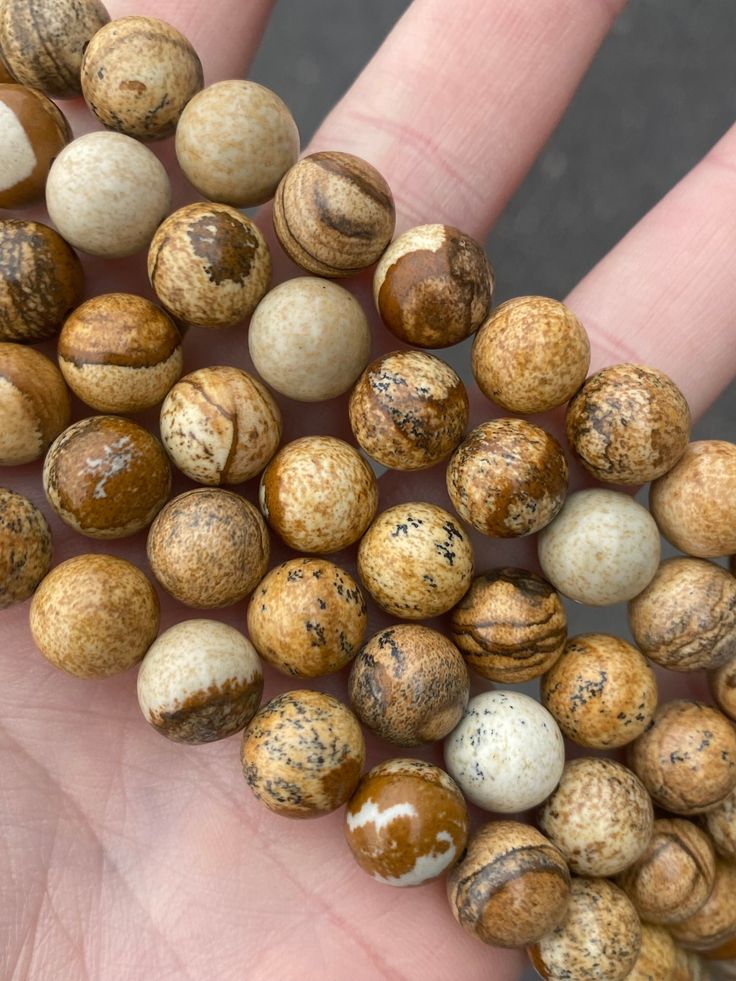 Natural Picture Jasper Bracelet 8mm